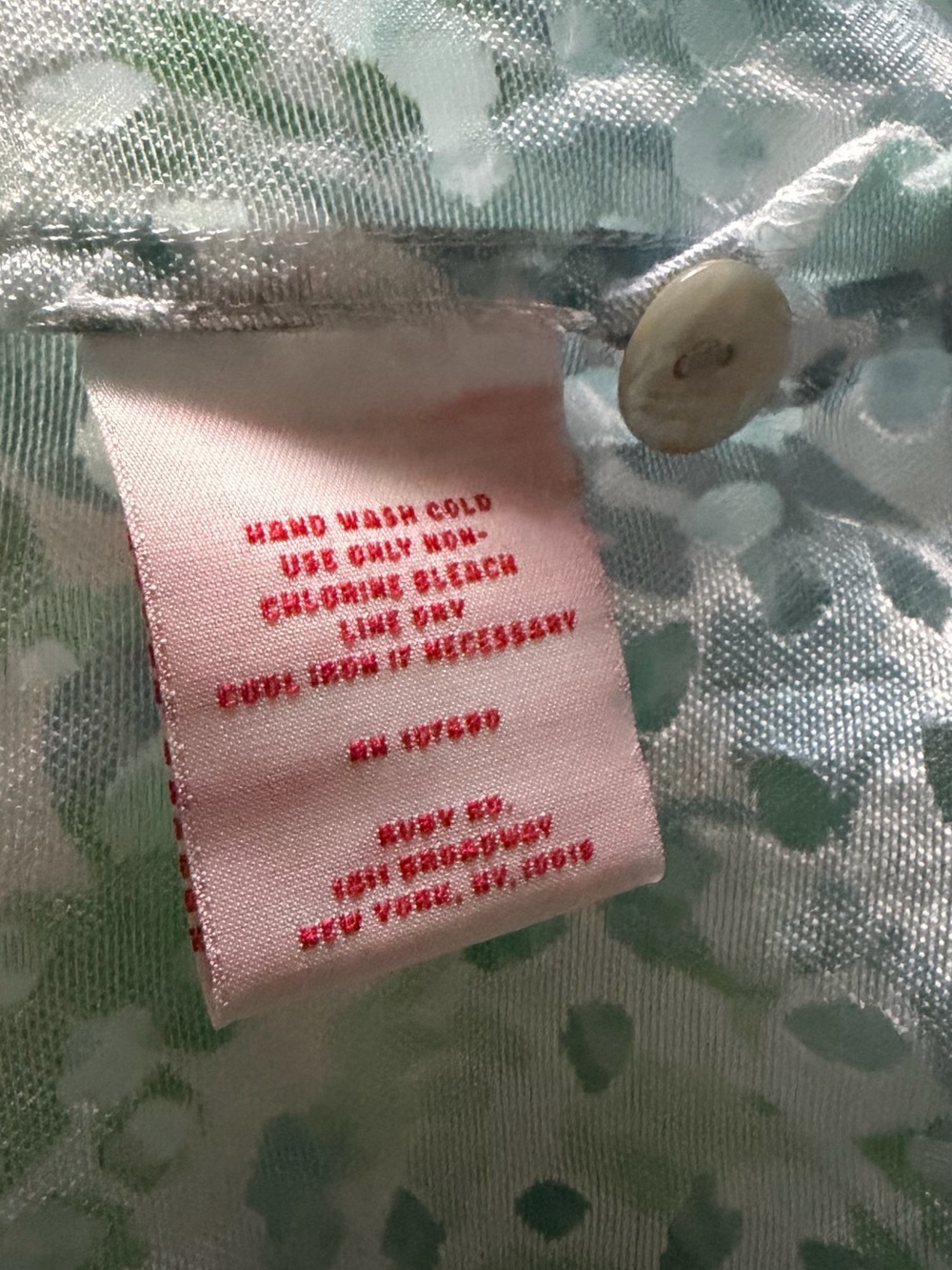 Ruby Rd. Light Green & Blue Abstract Button-Down Shirt - Picture 7 of 7